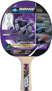 Набір для настільного тенісу Donic LEGENDS 800 FSC (ракетка, чохол і 3 м'ячі) світло-коричнево-чорно-білий 788488