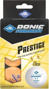Набір м'ячів для настільного тенісу Donic PRESTIGE 2* 40+ помаранчевий (6 штук) 658028
