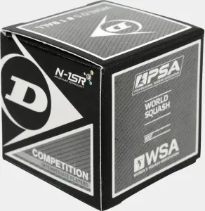 М'яч для сквошу Dunlop COMPETITION чорно-білий Competition