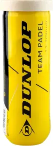 Набір м'ячів для падл-тенісу Dunlop TEAM PADEL 3PET жовтий (3 штуки) 601553