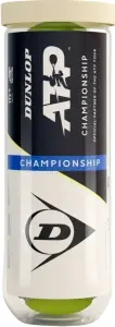 Набір м'ячів для тенісу Dunlop ATP CHAMPIONSHIP 3B жовтий (3 штуки) 601626
