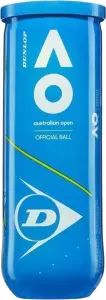 Набір м'ячів для тенісу Dunlop AUSTRALIAN OPEN 3B жовтий (3 штуки) 601354
