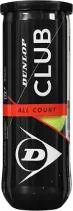 Набір м'ячів для тенісу Dunlop CLUB ALL COURT 3B жовтий (3 штуки) 601334