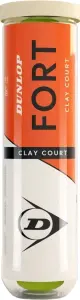 Набір м'ячів для тенісу Dunlop FORT CLAY COURT 4B жовтий (4 штуки) 601613