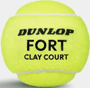 Набір м'ячів для тенісу Dunlop FORT CLAY COURT 4B жовтий (4 штуки) 601613