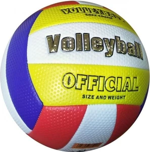 Мяч волейбольный soft touch бело-сине-красно-желтый