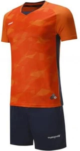 Футбольная форма Europaw 027 оранжево-темно-синяя