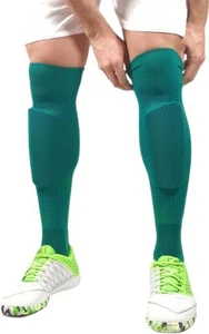 Гетры футбольные с трикотажным носком Europaw зеленые europaw205