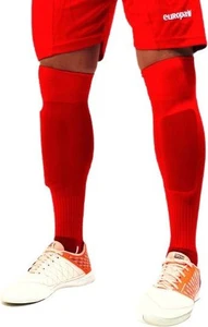 Гетры футбольные с трикотажным носком Europaw красные europaw207