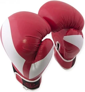 Рукавички боксерські PVC Europaw червоно-білі europaw599