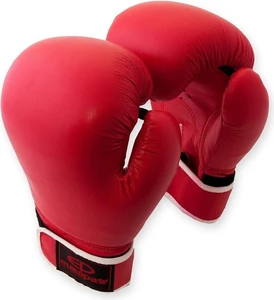 Перчатки боксерские кожаные Europaw красные europaw601