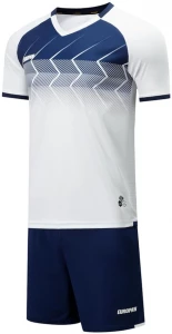 Комплект футбольной формы Europaw 029 SLAVA бело-темно-синий europaw627