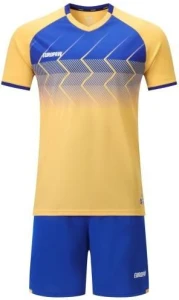 Комплект футбольної форми Europaw 029 SLAVA жовто-синій europaw655