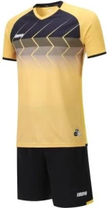 Комплект футбольной формы детский Europaw 029 SLAVA желто-черный europaw687