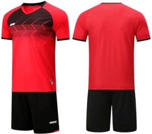 Комплект футбольной формы детский Europaw 029 SLAVA красно-черный europaw688