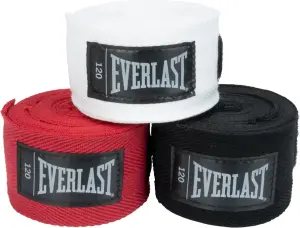 Бинти боксерські Everlast CORE HANDWRAPS 3 PACK білі, чорні, червоні (3 пари, 304,8 см) P00003251