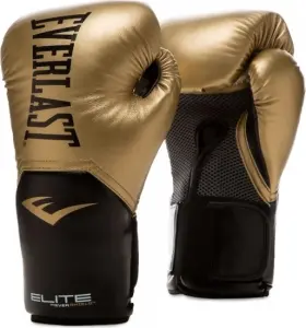 Рукавички боксерські Everlast ELITE TRAINING GLOVES золотисто-чорні (10 унцій) 870290-70-15