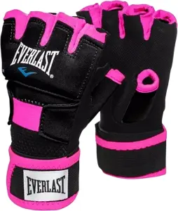 Рукавички-бинти жіночі Everlast EVERGEL HAND WRAPS чорно-рожеві S/M P00000736
