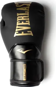 Рукавички боксерські Everlast ELITE 2 BOXING GLOVES чорно-золоті (10 унцій) P00003270