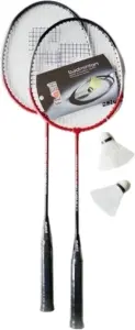 Набір для бадмінтону Flash BADMINTON RACKET SET (2 ракетки, 2 волани) червоно-чорний B-121