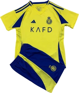 Футбольна форма дитяча Аль-Наср (Al Nassr) 2024-2025 домашня жовто-синя F0001