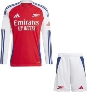 Футбольна форма з довгим рукавом дитяча Арсенал (Arsenal) 2024-2025 домашня червоно-біло-синя F0003