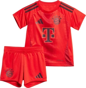 Футбольна форма дитяча Баварія (Bayern Munich) 2024-2025 домашня червоно-чорна F0006