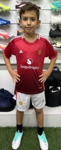 Футбольна форма дитяча Манчестер Юнайтед (Manchester United) 2024-2025 домашня червоно-біла F0024