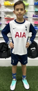 Футбольна форма з довгим рукавом дитяча Тоттенхем (Tottenham) 2024-2025 домашня темно-синьо-біла F0039