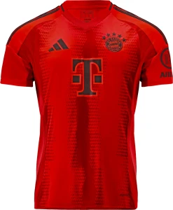 Футболка Баварія (Bayern Munich) 2024-2025 домашня червоно-чорна F0048