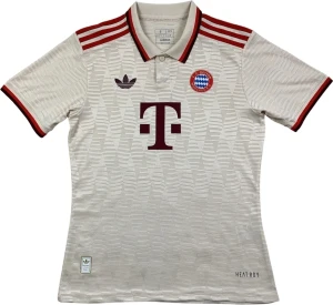 Футболка Баварія (Bayern Munich) 2024-2025 резервна бежево-червона F0049