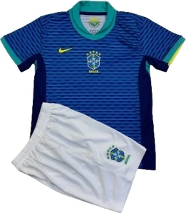Футбольна форма збірної Бразилії 2024-2025 виїзна синьо-біла F0078