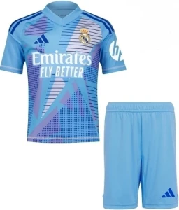 Футбольна форма Реал Мадрид (Real Madrid) 2024-2025 голубо-фіолетово-синя воротарська F0086