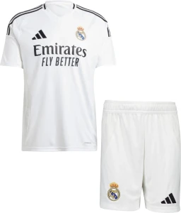 Футбольна форма Реал Мадрид (Real Madrid) 2024-2025 домашня біло-чорна F0087