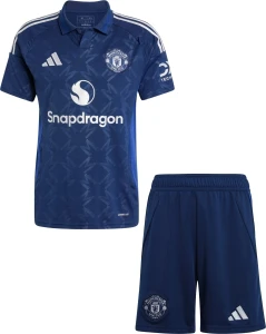 Футбольна форма дитяча Манчестер Юнайтед (Manchester United) 2024-2025 виїзна темно-синя F0131