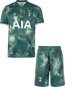 Футбольна форма дитяча Тоттенхем (Tottenham) 2024-2025 резервна темно-зелено-жовта F0152