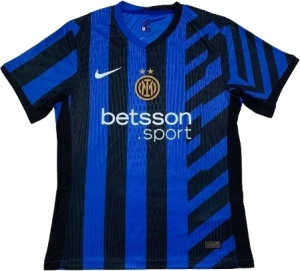 Футболка Інтер (Inter Milan) 2024-2025 домашня синьо-чорна F0189