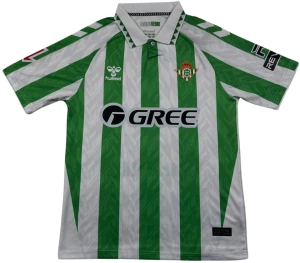 Футболка Реал Бетіс (Real Betis) 2024-2025 домашня біло-зелена F0203