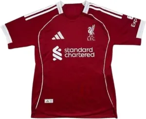 Футболка Ліверпуль (Liverpool) 2025-2026 домашня червоно-біла F0226
