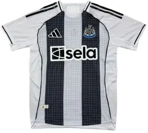 Футболка Ньюкасл Юнайтед (Newcastle United) 2025-2026 домашня біло-чорна F0229