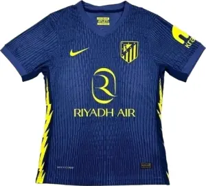 Футболка Атлетіко Мадрид (Atletico Madrid) 2025-2026 виїзна темно-фіолетово-синьо-жовта F0276