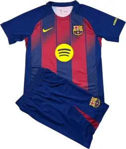 Футбольна форма Барселона (Barcelona) 2025-2026 домашня темно-синьо-червона F0283