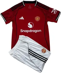 Футбольна форма Манчестер Юнайтед (Manchester United) 2025-2026 домашня червоно-чорно-біла F0284