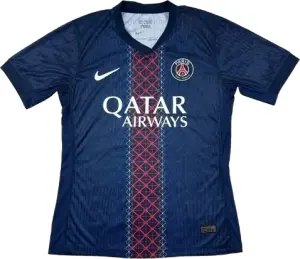 Футболка ПСЖ (PSG) 2025-2026 домашня темно-синьо-червона F0293