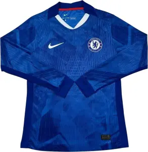 Футболка с длинным рукавом Челси (Chelsea) 2025-2026 домашняя сине-бело-красная F0296