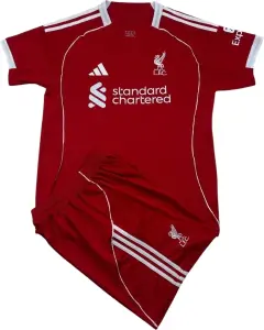 Футбольна форма дитяча Ліверпуль (Liverpool) 2025-2026 домашня червоно-біла F0334