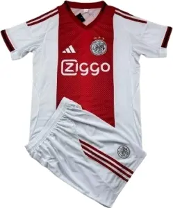 Футбольна форма Аякс (Ajax) 2025-2026 домашня біло-червона F0340