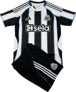 Футбольна форма Ньюкасл Юнайтед (Newcastle United) 2025-2026 домашня чорно-біло-блакитна F0345