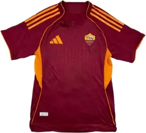 Футболка Рома (Roma) 2025-2026 домашня бордово-помаранчева F0356