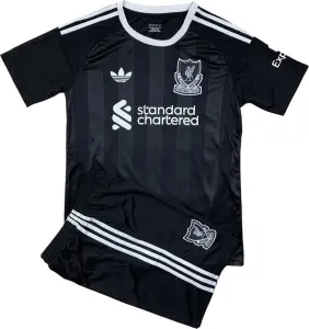 Воротарська форма Ліверпуль (Liverpool) 2025-2026 чорно-біла F0361